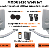 _MODUS420 Wi-Fi IoT sada rychlých pohonů křídlové brány do 8,4 m